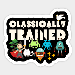 Classically Trained 8-bit Gamer Sticker